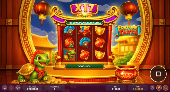 Fortune Tarta - मल्टीप्लायर के साथ Free Spins मोड